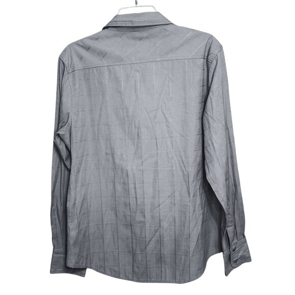 CJ Black Mens Long Sleeve Button Down Gray Shirt - Size Large - Picture 6 of 7